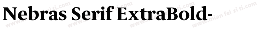 Nebras Serif ExtraBold字体转换